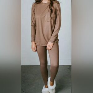 ZENANA CURVY LOUNGE AROUND SET